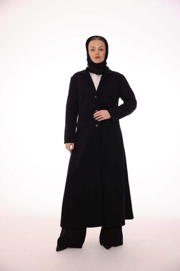 Black Cashmere Long Coat