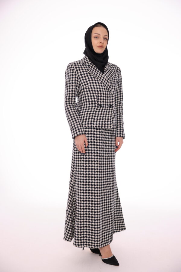 Black & White Skirt Set