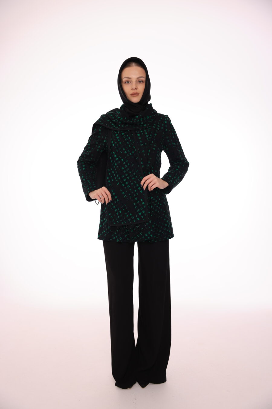 Black & Green Blazer