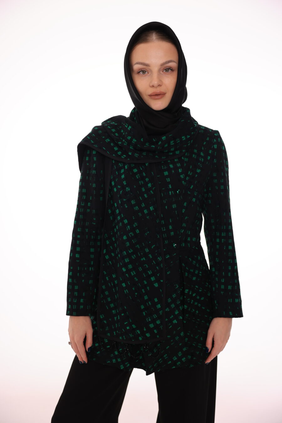 Black & Green Blazer - Image 2