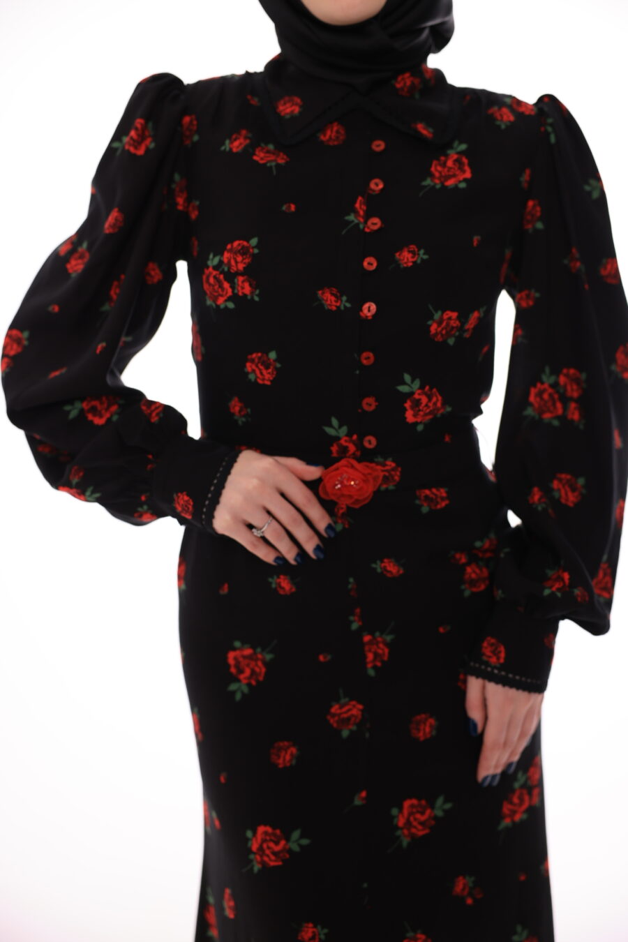 Black Rose Dress - Image 2