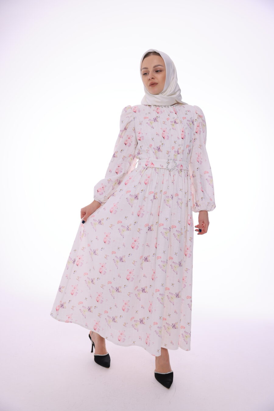 Pink Butterfly Dress - Image 7