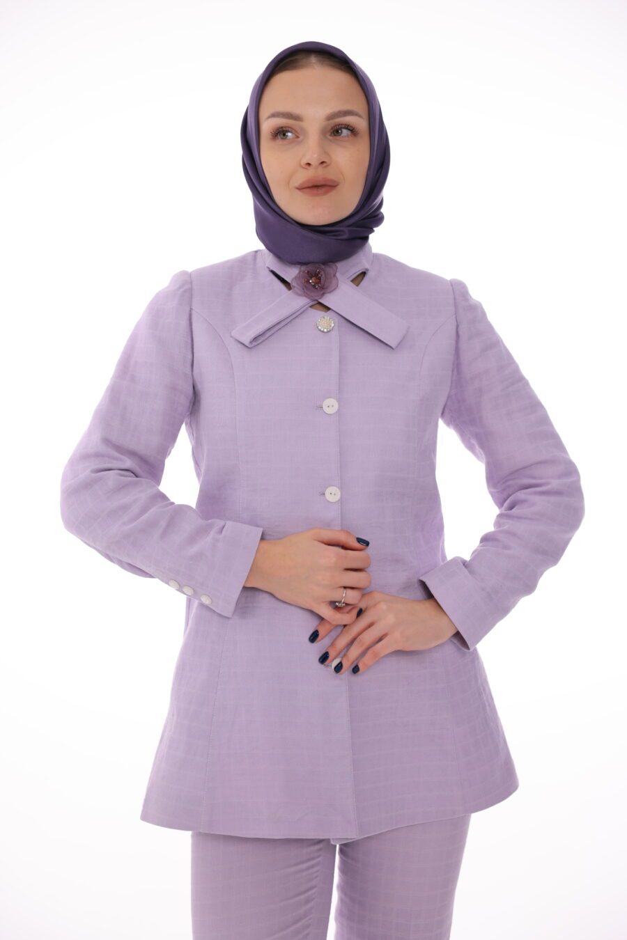 Lilac Pant Coat - Image 4