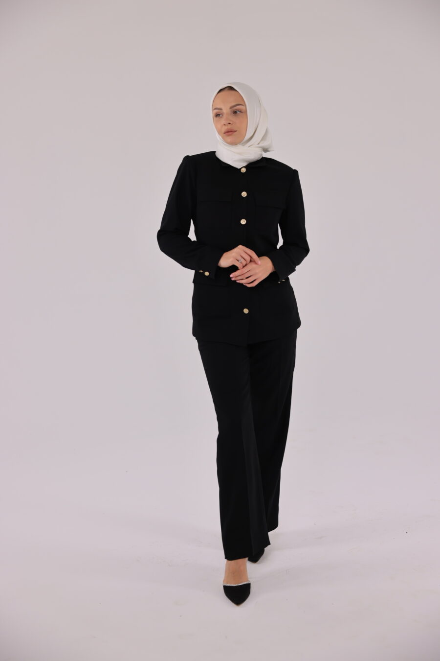 Black Pant Coat - Image 2