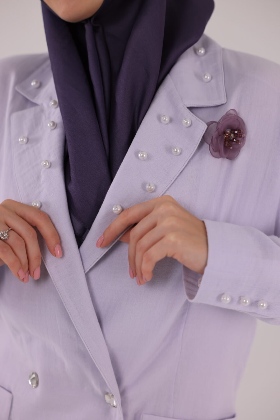 Lilac Summer Pant Coat - Image 3