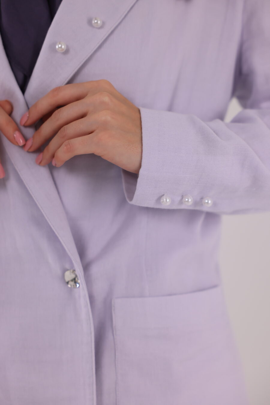 Lilac Summer Pant Coat - Image 4