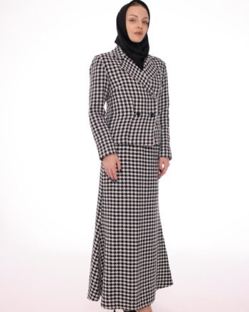 Black & White Skirt Set